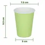 SANWALSA Disposable Color Paper Tea/Coffee Cups, Pack of 50 -Pieces - 250 ml - Multicolor