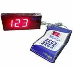REVALS 3 Digit Token Display System with Ding-Dong Sound for Hospitals Clinics Banks Food Outlets