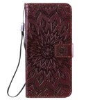 Trounce Queen Series Brown Faux Leather Magnetic Closure Cards & Cash Mobile Wallet Flip Cover Case For Poco M4 Pro