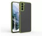 MobiLooks Mobile Accessories for Samsung Galaxy S21 5G Olive Back Cover