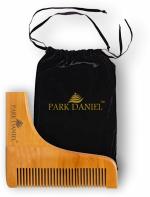 Park Daniel Handcrafted Wooden L Shaped Beard Comb | Style your beard hassle-free | Pocket-size Comb for hair & Beard styling