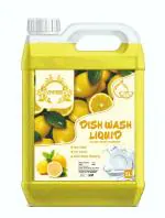 VINITREE Lemon Dish Washing Liquid | 2x Faster Tough Grease Removal & Natural Fragrance | Removes Odour (5 LTR)