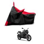 KEDIT New Bajaj Pulsar N250 Water Resistant - UV Protection & Dust Proof Full Bike - Scooty Two Wheeler Body Cover for Bajaj Pulsar N250 Red Patta KKB-87