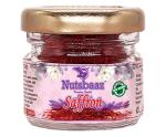 Nutsbaaz Pure Natural Finest A1+ Grade Organic Highest Premimum Quality Kashmiri Saffron/Kesar/Kumkum 1 Gram Saffron with Jar Packaging ( Pack of 1 )
