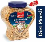 Percy Breakfast Cereal, Diet Muesli, [Multigrain Oats, & Protein for Weight Loss] Jar, 800 g
