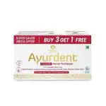 Maharishi Ayurveda Ayurdent Classic Toothpaste 3+1 Combo Pack | Non Foaming, SLS & Fluoride Free