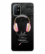 BHAI COVER OnePlus 8T , 1+8T Polycarbonate Art Lost In Music Stylish Designer 3D Printed Mobile Phone Back Cover