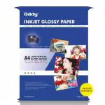 Oddy 130 GSM A4 Size Glossy Photo Paper, Universal Coated, Water Proof Pack of 50 Sheets