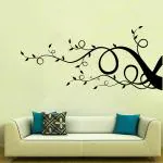 Decor Villa Wall Sticker ( Flowers Design ,Surface Covering Area 40 x 23 Inch)
