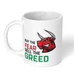 Akipi Buy The Fear Sell The Greed Stock Market Crypto Intraday Ceramic Coffee Mug 11oz