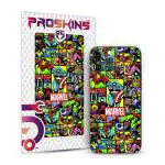 PROSKINS - Marvel Collage 3D Textured Mobile Back Skin/Sticker Only for OnePlus 8 (Pack of 1)