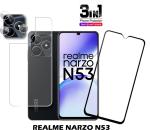 FRONT BACK TEMPERED GLASS FOR REALME NARZO N53 5G-PACK 3