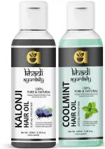 Ayurdaily Kalonji Oil And Cool Mint Oil, 200 Ml (Combo Of 2)