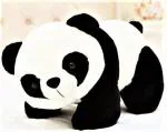 DearJoy Small Sleeping Panda Plush Toy - Adorable Cuddly Companion for Bedtime