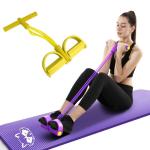 MAPACHE Professional Series Pull Reducer, Best for flexibilty and Body Relaxation Exercises, 4 in 1 Pull Rope Expander,Rubber Pull Rope Exerciser Body Trimmer Band, Color (Banana Yellow)