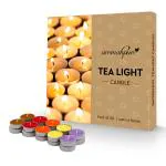 Aromahpure Scented Decorative Tealight Candles | Soy Wax Tealight Candle | 10 gm, 20 Pcs |Assorted Smokeless Candles | 4 hours Burning Time Guaranteed | For Home Decoration & Celebration