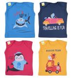 Kwitchy Baby Boys' & Baby Girls' T-Shirt (Multicolor,3-4 Years)