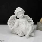 Decor Plus Sitting Angel Statue with Wings (Sitting Angel)