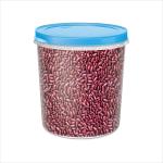 MILTON Storex Clear 3500 Plastic Container, 1 Piece, 3.3 Liters, Blue| Air Tight | Storage Container | Kitchen Organiser | BPA Free | Stackable| Food Grade | Multipurpose Jar