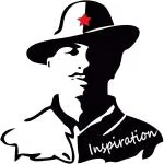 Asmi Collections 70 cm Indian Patriot Sardar Bhagat Singh Wall Stickers Self Adhesive Sticker (Pack of 1) | Wall Sticker | waterproof wall sticker