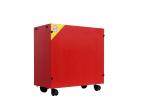 ZIYKO Wooden Battery Trolley with Battery Tray | Inverter Battery Trolley | Wooden Invertor Trolley for Battery, Inverter, ups Box for Home and Office(Queen Cardinal RED)