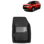 Kingsway 4.5D 5D Car Floor Foot Tray Mats for Maruti Suzuki Vitara Brezza 2016 - 2019 Model, Black Color, Top Notch PVC, Complete Set of 3 Piece