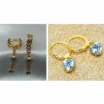 SHEELOVES Combo of Traditional 1gm gold plated drop earrings pair of 2 Brass Drops & Danglers | 1-Pairs