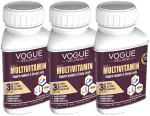 VOGUE Pharmaceuticals Pvt. Ltd. Vogue wellness Daily Multivitamin Capsules For Boost Immunity Energy Endurance Muscle Health Stamina minerals Brain Eye & Heart Health Capsules 60 Pcs Each (Pack Of 3)