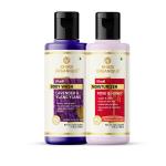 Khadi Organique Lavender Body Wash & Rose Honey Moisturizer (Pack of 2) 420 ml