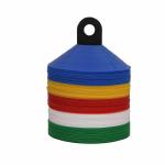 AS Plastic Space Marker Agility Soccer Cones for Training, Football, Kids, Sports, Field Cone Markers, Cones for Football with Stand - 2 Inch Space Marker Cones (Multicolor) (200)