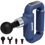 beatXP Bolt Plus Massage Gun | Body Massager | Touch Display - 8mm Deep Percussion Muscle Massage Gun for Full Body with 4 Attachments & Up to 1 Year Warranty (Blue)