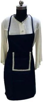 RAMASYA Cotton Home Apron - Free Size ( DARK BLUE )