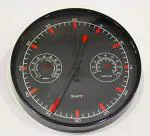 Super Silent Precise quartz sweep movement guarantees accurate time and is absolutely silent, no need to worry about ticking noises in a bedroom or office.