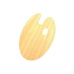 Qatalitic Wooden Painting Palette | Wooden Palettes For Mixing &Amp; Blending Colours | From Beginners To Professional Use For Diy Art &Amp; Crafts Pa