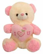 Tickles Plush Teddy with Heart Stuffed Soft Toy 40 cm 4Y and Above