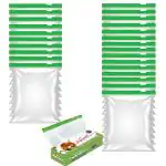 SIGNAMIO Zip Lock Reusable/Food Bags/Plastic Slider Zipper Transparent Bag for Freezer Use - 25pcs
