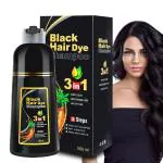 LOBE MIRACLE Hair Dye Shampoo 3 in 1 for White/Gray Hair, Natural Herbal Hair Color Shampoo for Men and Women, Instant Herbal Ingredients Hair Dye Coloring Shampoo