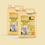 Pisharnath dish wash liquid 5Ltr Yellow & dish wash liquid 5Ltr Yellow Soft on Hands Zero White Residue Kitchen Utensil Cleaner Insta Clean Liquid Dishwash Gel Plant Based Lemon Oil Natural Disinfectant