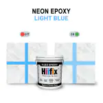 Hiifix Heavy Epoxy Grout for Tiles Gap Filling and Waterproofing for Home Use, Tile Grout and Sealant for Tiles (Light Blue)
