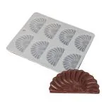 BAKEMO Silicone Garnishing mold| Silicone flower garnishing mold| 8 cavity Flower Shape Chocolate Garnishing Sheet for Chocolate and Cake Decoration Pack of 1