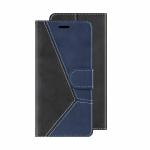 ClickCase Trendy Dual Shade Series For Honor 20 Navy Blue and Black Faux Leather Mobile Wallet Flip Cover
