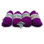 CLOUDED HOBBIES Feather Soft Knitting Yarn Wool for Knitting, Hand Knitting Art Craft, Sweater Scarves Hats and Dresses Fingering Crochet Hook Yarn (Jam Current)