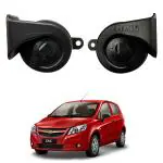 Oshotto 12V (K8001) Car Horn - Trumpet Sound 2Pc Set (Low + High) compatible with Chevrolet Sail