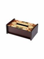 KOLOROBIA Tissue Box Holder with Ornate Mughal Inspired Design,Made by Premium Materials for Long Lasting,Rectangular Tissue Box,Dining Table Tissue Box Holder