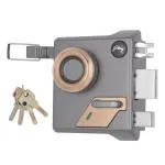 Godrej Locks EXS+ Altrix 1CK for Outside Opening Home Entrance Doors (Royal Titanium)