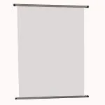 CRAFT WAFT Portable Rolling WHITEBOARD/Chart Holder (30X40 INCH)