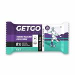 GetGo Turkish Hazelnut Cocoa Fudge Protein Bar 43g, Healthy Snack, High in Protein, Made From Nuts and Dates, No Added Sugar