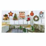 CraftVatika Christmas Tree Hanging Decoration Items (Santa Clause, Wreath, Socks, Bell)