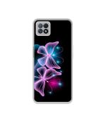 Casotec Butterflies Neon Light Design Printed Silicon Soft TPU Back Case Cover for Oppo A73 5G