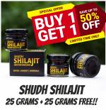 SHUDH SHILAJIT RESIN | 100% PURE HIMALAYAN: BOOSTER SALE: 25 gm + 25 gm FREE!!!!